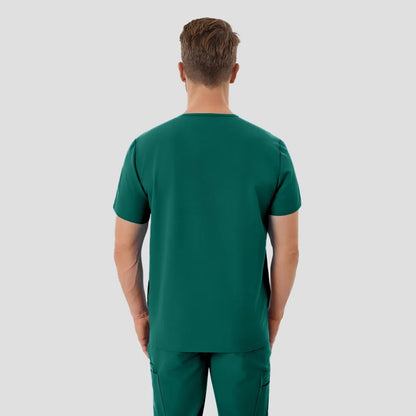 Men's Wide V-Neck Scrub Top – 4 Pockets | KungfuScrubs