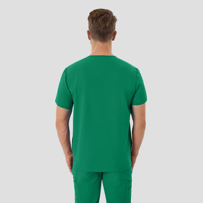 Men's Wide V-Neck Scrub Top – 4 Pockets | KungfuScrubs
