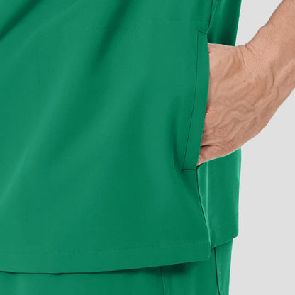 Men's Wide V-Neck Scrub Top – 4 Pockets | KungfuScrubs