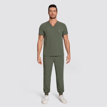 Men's V-neck Scrub Top – 4 Pockets | Kungfu Scrubs