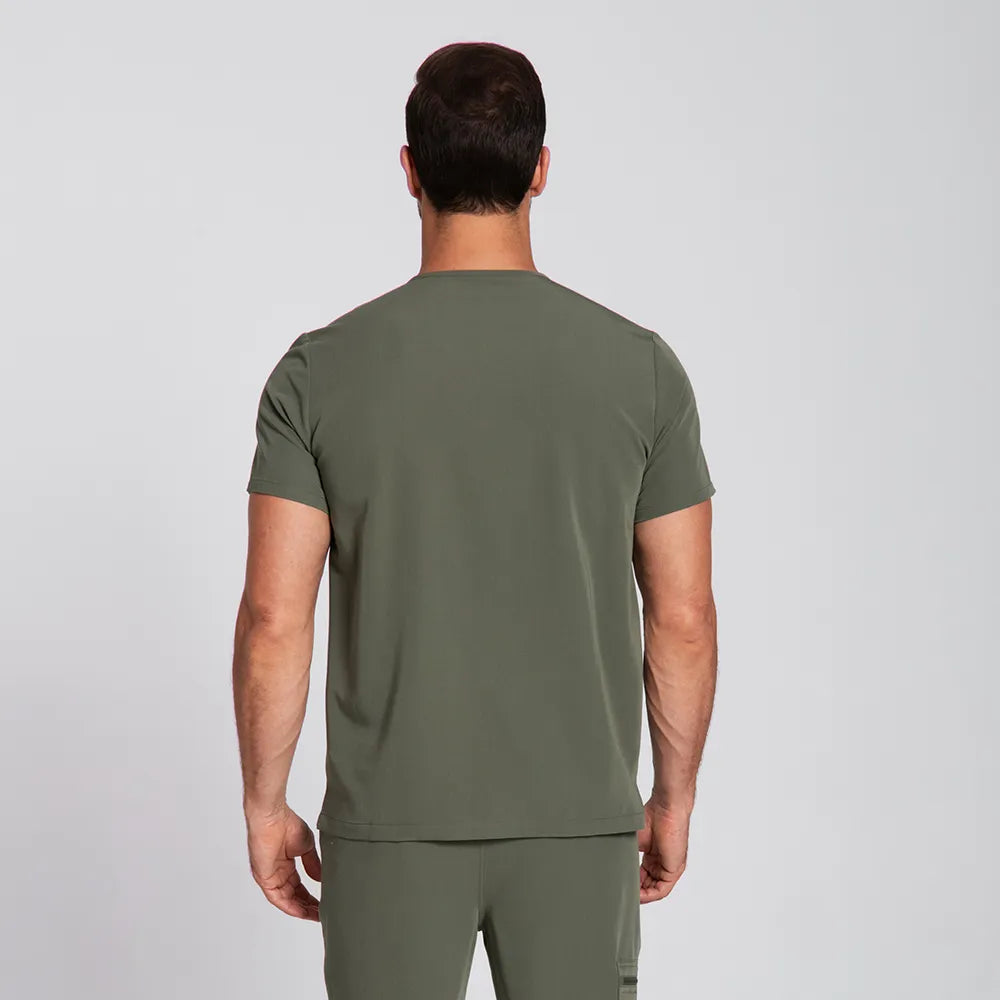 Men's V-neck Scrub Top – 4 Pockets | Kungfu Scrubs