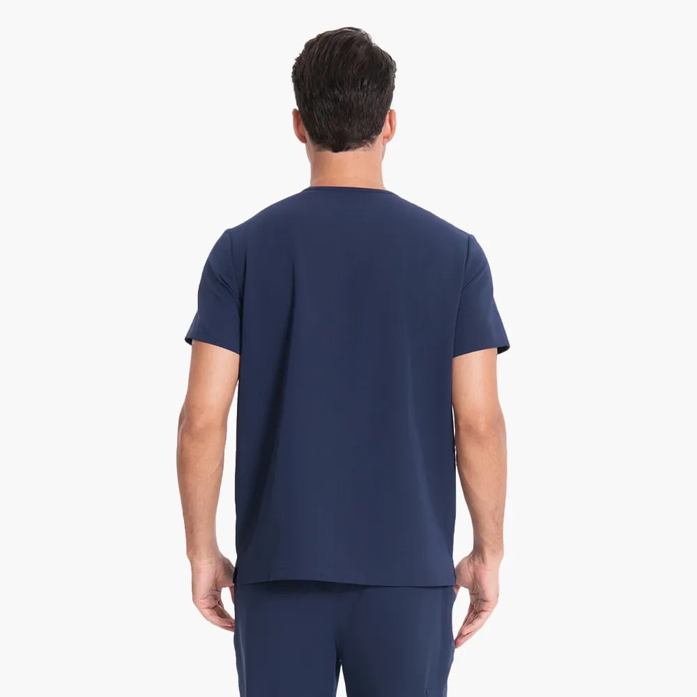 Men's V-neck Scrub Top – 4 Pockets | Kungfu Scrubs