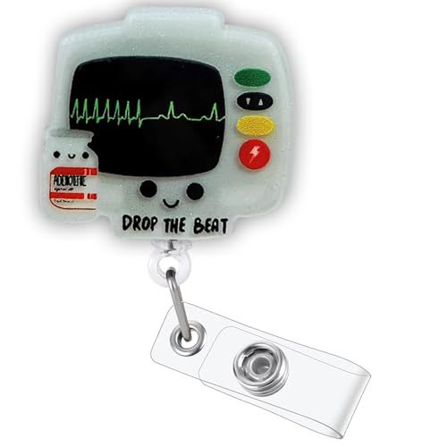 Cute Nurse Badge Holder with Retractable Reel – Medical ID Badge Clip