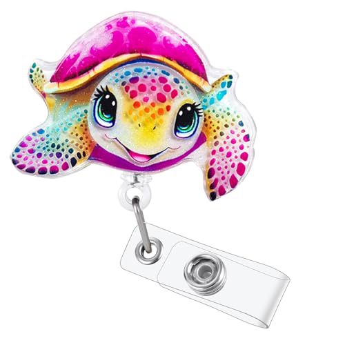 Cute Nurse Badge Holder with Retractable Reel – Medical ID Badge Clip