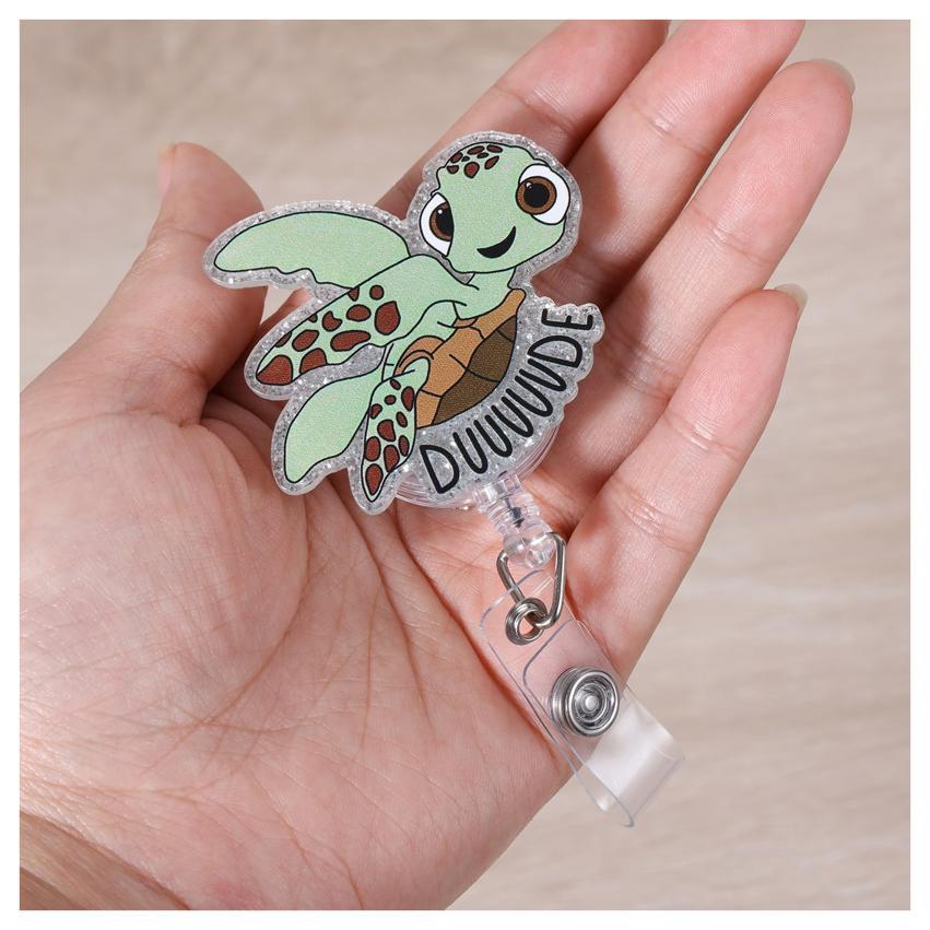 Cute Nurse Badge Holder with Retractable Reel – Medical ID Badge Clip