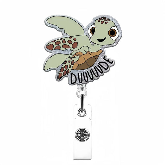 Cute Nurse Badge Holder with Retractable Reel – Medical ID Badge Clip