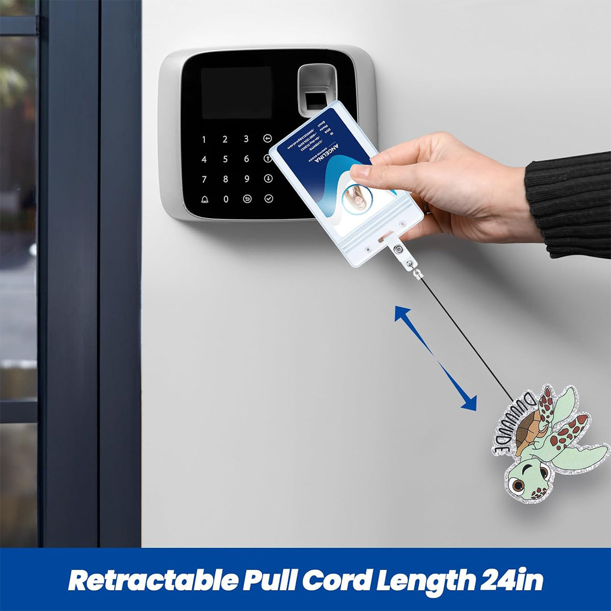 Cute Nurse Badge Holder with Retractable Reel – Medical ID Badge Clip