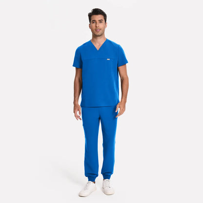 Men's V-neck Scrub Top – 4 Pockets | Kungfu Scrubs