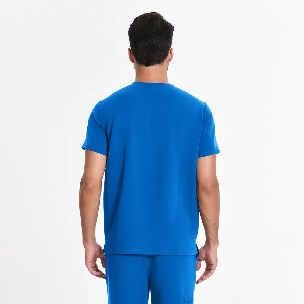 Men's V-neck Scrub Top – 4 Pockets | Kungfu Scrubs