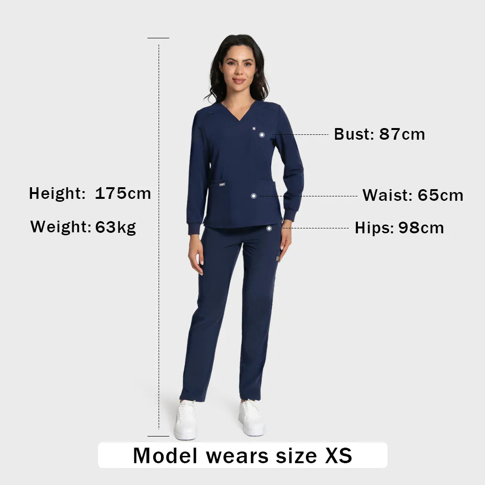 Women's Longsleeve Scrub Set