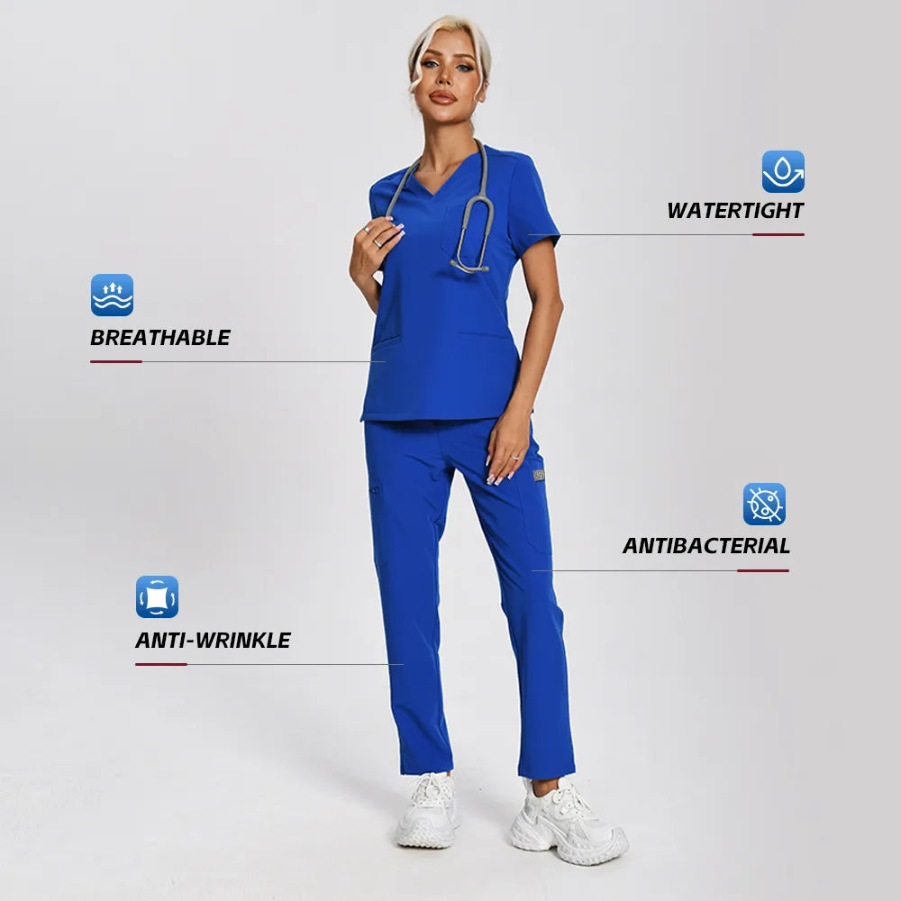 Women’s Scrubs Set – 12 Pockets| KungfuScrubs