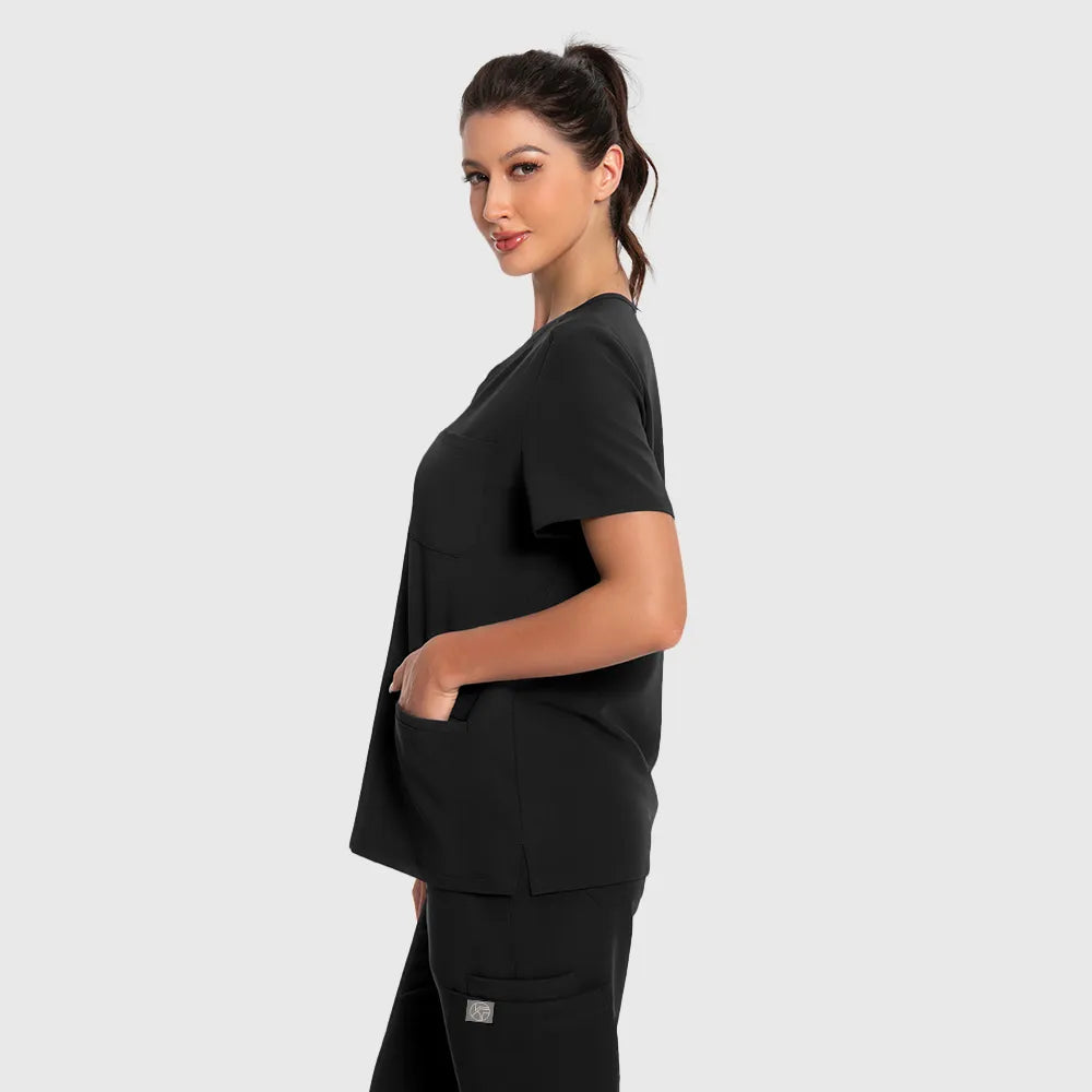 Women's Scrub Top – 3 Pockets | KungfuScrubs