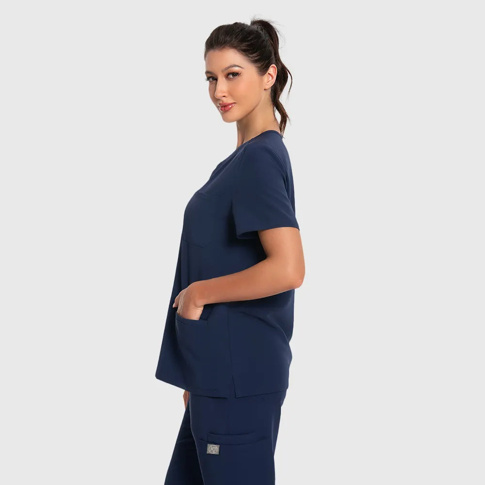 Women's Scrub Top – 3 Pockets | KungfuScrubs