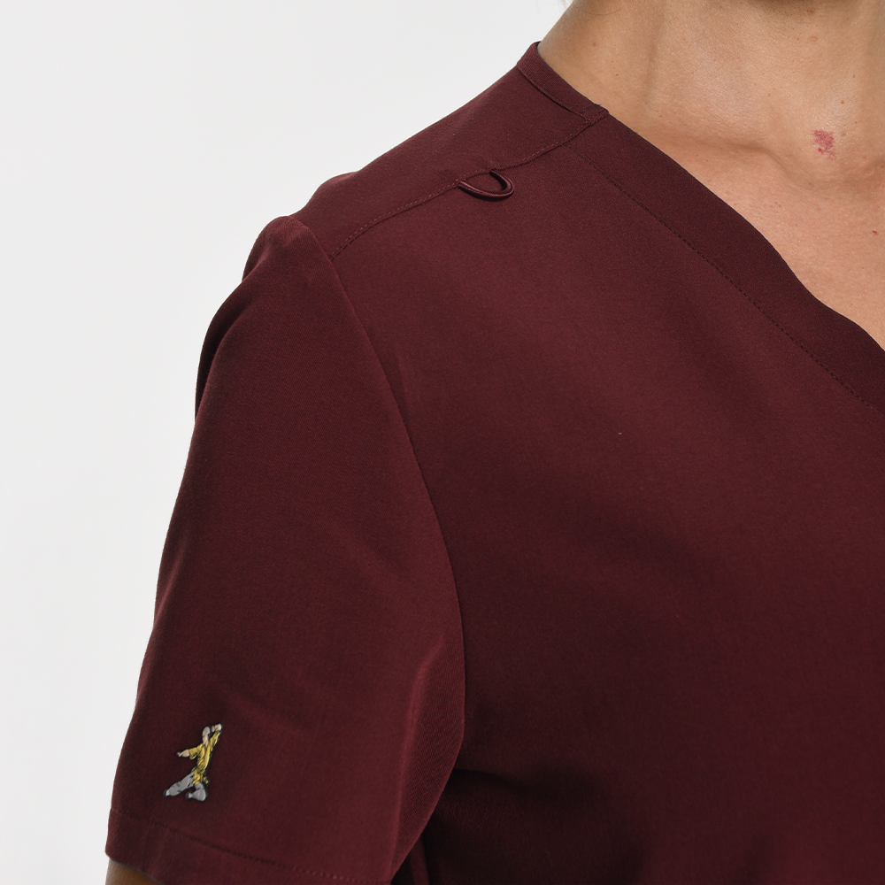 KungFuscrubs Women Three-Pocket Essential Scrub Sets rednote-Only Deal