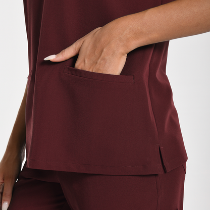 KungFuscrubs Women Three-Pocket Essential Scrub Sets rednote-Only Deal