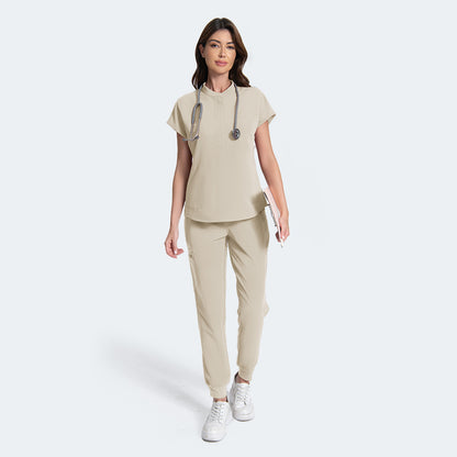 Beige Clinical scrub top 