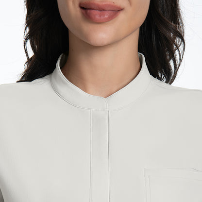 greige Antimicrobial scrub top