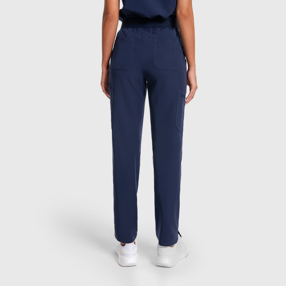 Navy tailored scrubs women