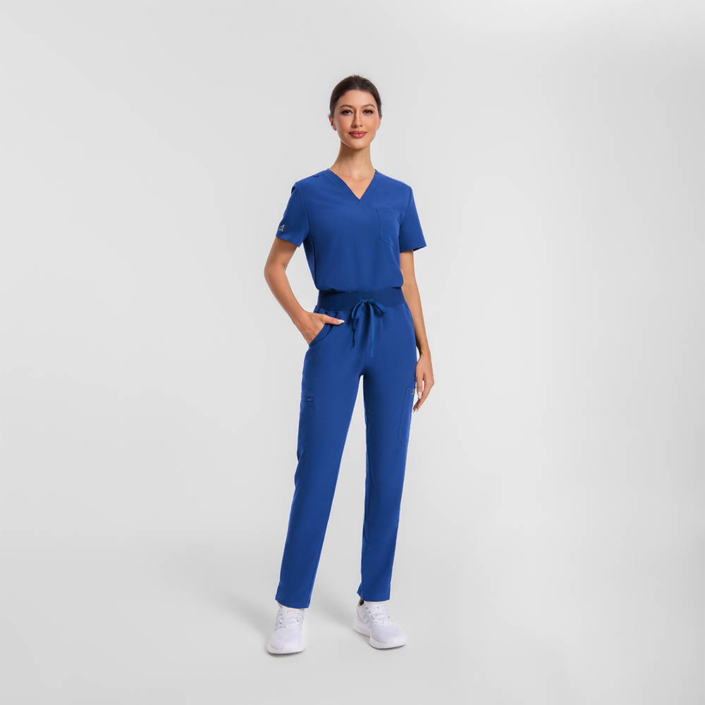KungFuscrubs Women Three-Pocket Essential Scrub Sets rednote-Only Deal