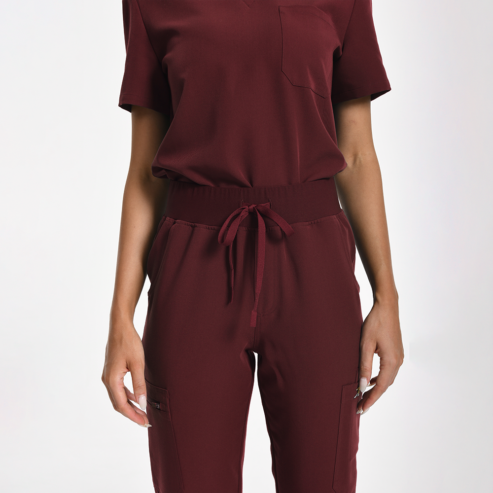KungFuscrubs Women Three-Pocket Essential Scrub Sets rednote-Only Deal